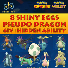 x8 SHINY EGGS DRAGON POKEMOPN With Hidden Ability 6IV  POKEMON SCARTLET VIOLET