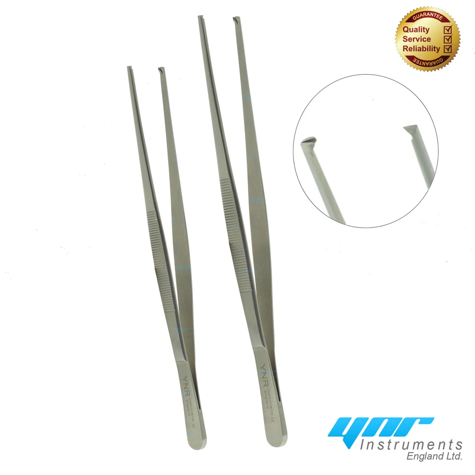 YNR® ALLIS KOCHER IRIS 1.2 TOOTHED DISSECTING TISSUE FORCEPS TWEEZERS DENTAL NEW