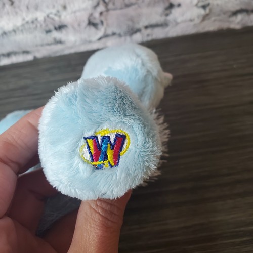 Webkinz Lil Kinz blaues Nilpferd 6 Zoll Plüsch #HS009 Fuzzy Ganz - OHNE CODE - Bohne Stofftier - Bild 7 von 11