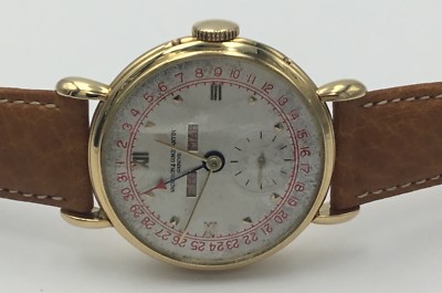 Vacheron Constantin Triple Calendar 18K Gold Watch Ref 4240