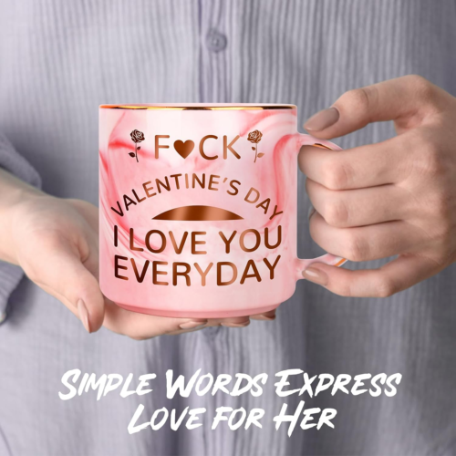 Valentines Gifts for Her, Funny 12 OZ Coffee Mug Gifts for Girlfriend Wife from - Picture 5 of 12