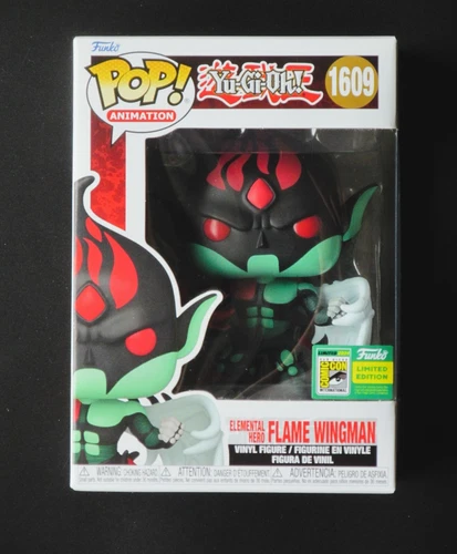 NEW Funko Pop Elemental Hero Flame Wingman #1609 - Official 2024 SDCC  Yu-Gi-Oh!
