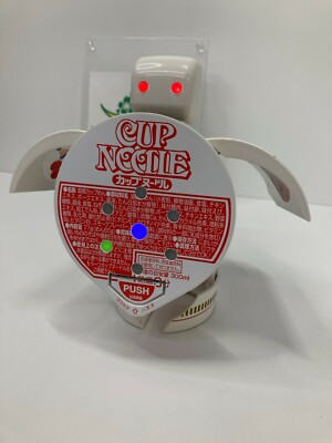 NISSIN CUP NOODLE ROBO Robot TIMER Action Figure Toy sound talking