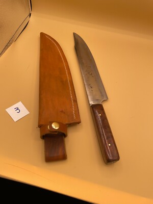 Leaf Spring Steel 11'' blade with Walnut Grip, Bowie Style