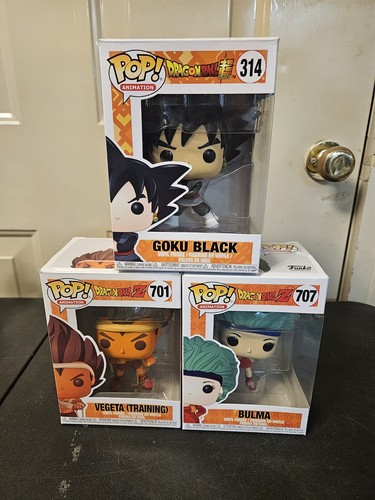 Dragonball Z Funko Pop Lote Bulma, Vegeta y Goku Negro - Imagen 2 de 3