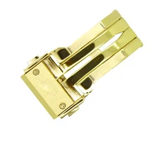 Gold Plated  Stainless Steel Deployment Clasp Buckle With Push Button For Hublot
