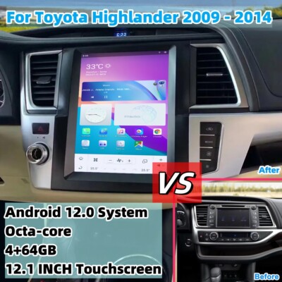 Car Video Player for Toyota Highlander 2015 Touchscreen GPS WiFi SWC Bluetooth