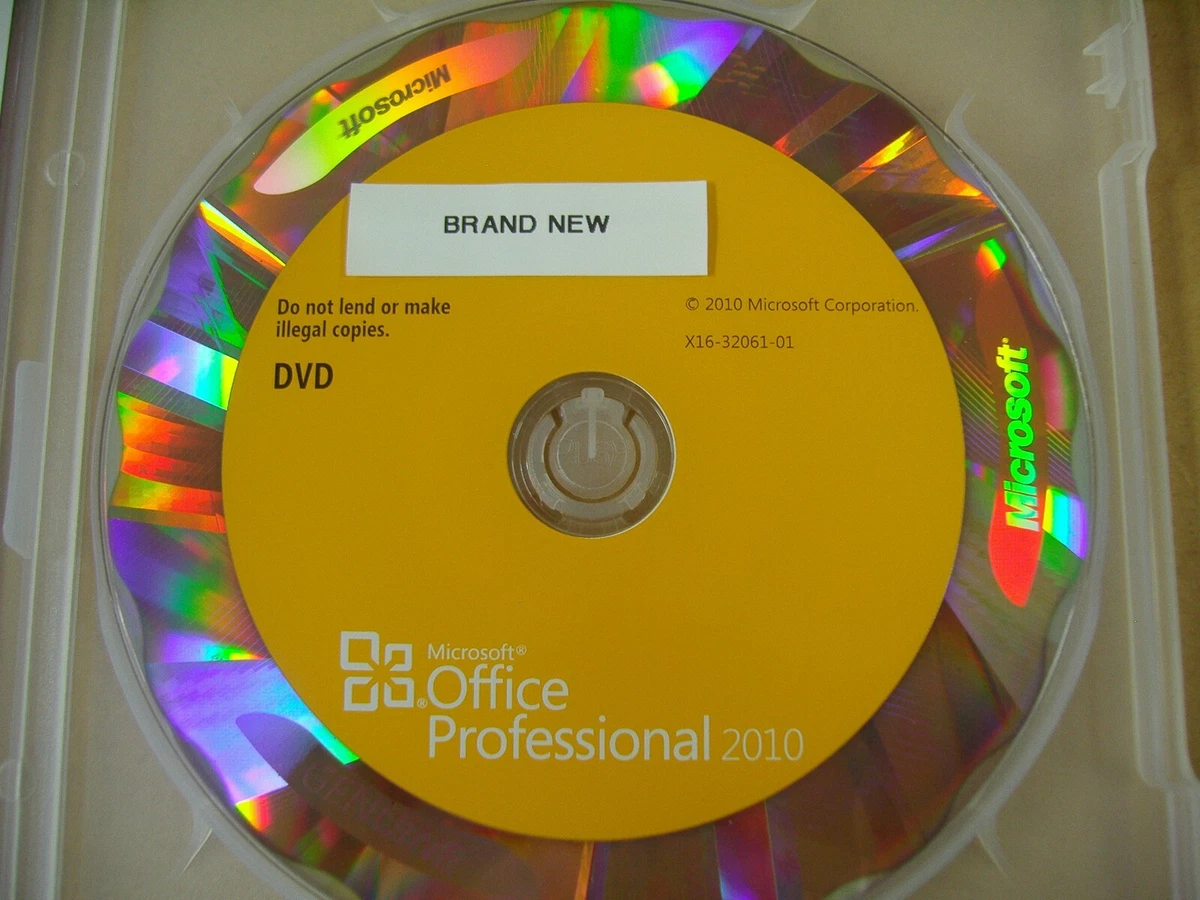 Microsoft Office 2010 Professional Licensed for 2 PCs Full w/DVD