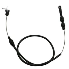 24 INCH BLACK STAINLESS BRAIDED THROTTLE CABLE KIT WITH TUNED PORT