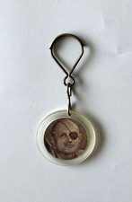 Vintage Rare 1960's Moshe Dayan & Yitzhak Rabin Double Sided Key Chain Israel