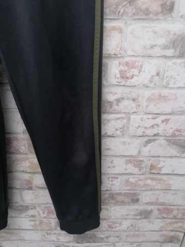 Adidas Mens Grey with olive green stripes tracksuit bottoms size UK M - Picture 5 of 15