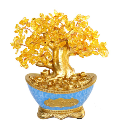 Citrine money tree with piyao 【公式通販】