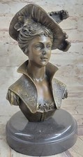 Baby shower adozione regalo giovane ragazza figlia ritratto busto bronzo figura marmo