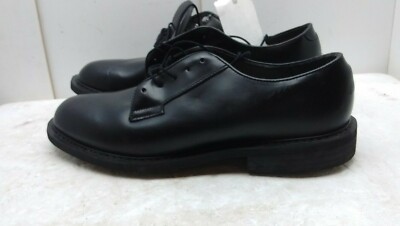 Wellco Black Patent Leather Oxford Plain Toe Dress Work Men Shoes Size 11.5D 45