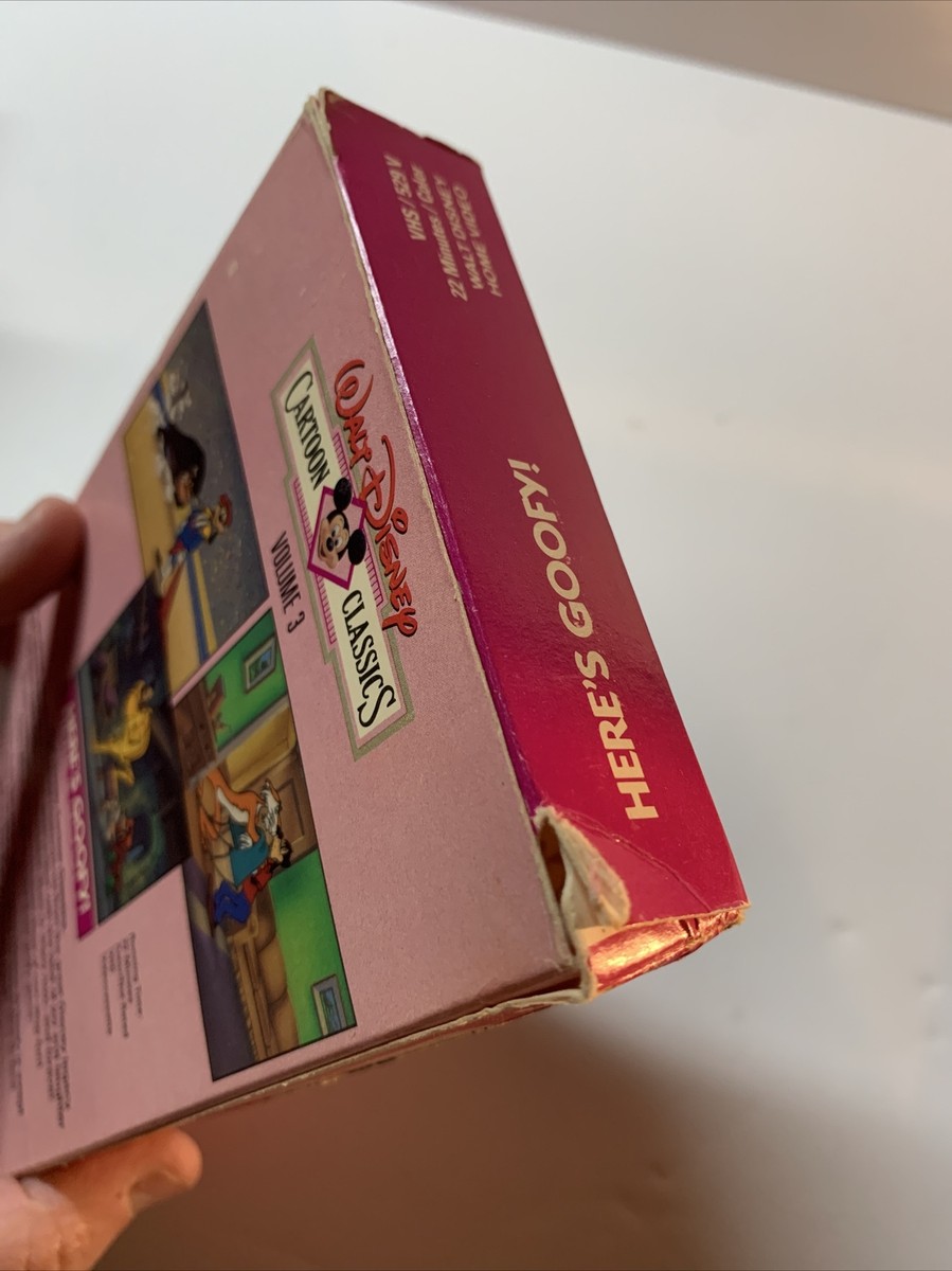 Disney Cartoon Classics Volume 3: Here's Goofy! VHS Walt