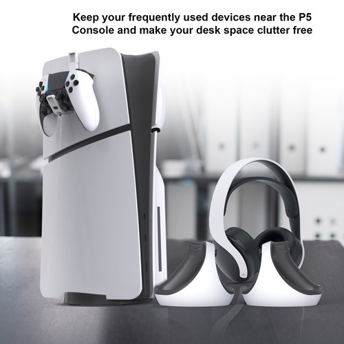 2 * Gaming Controller Headset Hanging Holder Accessories For PS5/PS5 Slim - Picture 11 of 11