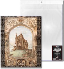  50 Art Print Sleeves Polypropylene Oversize 2 mil with Flap BCW BAG-16X20