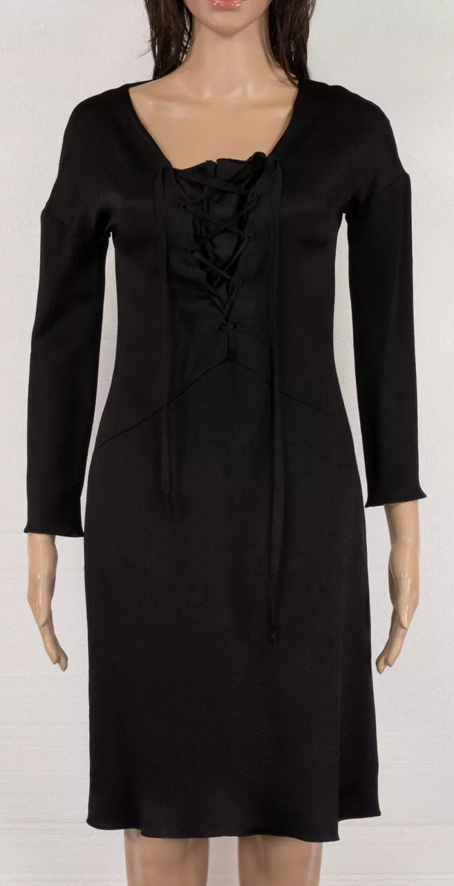 ROBE VINTAGE TOM FORD POUR GUCCI EN SOIE NOIRE LA PLUS EMBLÉMATIQUE Taille 40