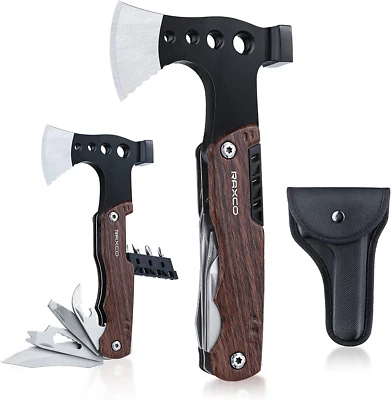 BESUCHE DEN RAXCO-STORE Raxco Survival Axt - Multifunktionswerkzeug, Handbeil, 8-In-1, Für Outdoor Campi