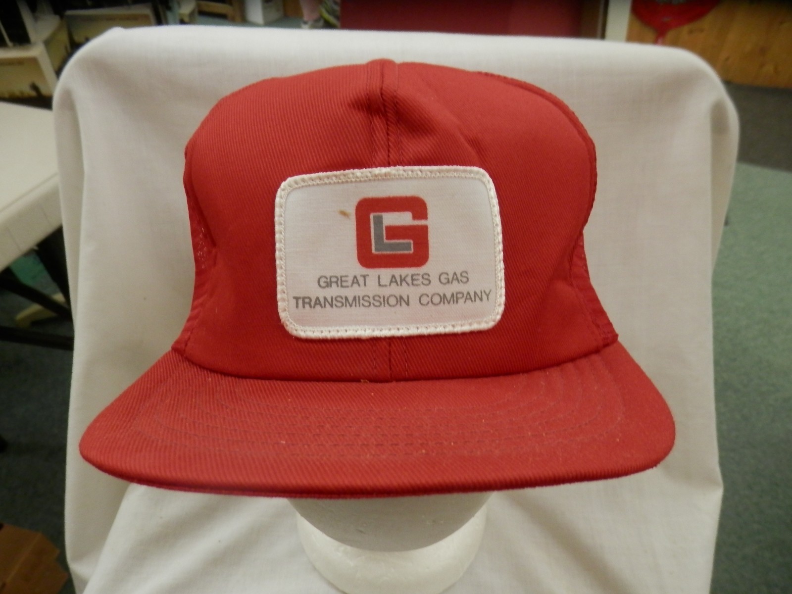 trucker hat baseball cap GREAT LAKES GAS TRANSMISSION MESH cool snapback retro