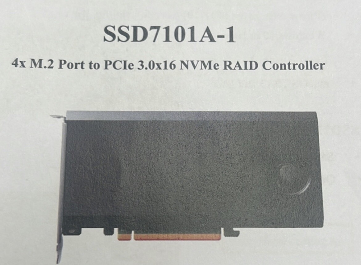 Highpoint Technologies SSD7101A-1 RAID Controller Card