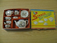 1940 'S STRACO TOY TEA SET IN ORIG BOX 11 PIECES NEVER USED LOWEST PRICE REDUCED