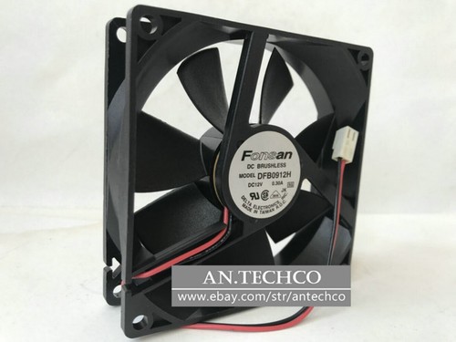1pc FONSAN DFB0912H fan 12V 0.30A 90*90*25mm 2pin - Bild 3 von 4