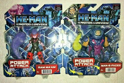 HE-MAN MASTERS OF THE UNIVERSE MAN-E-FACES & RAM MA'AM NETFLIX  **NEW**