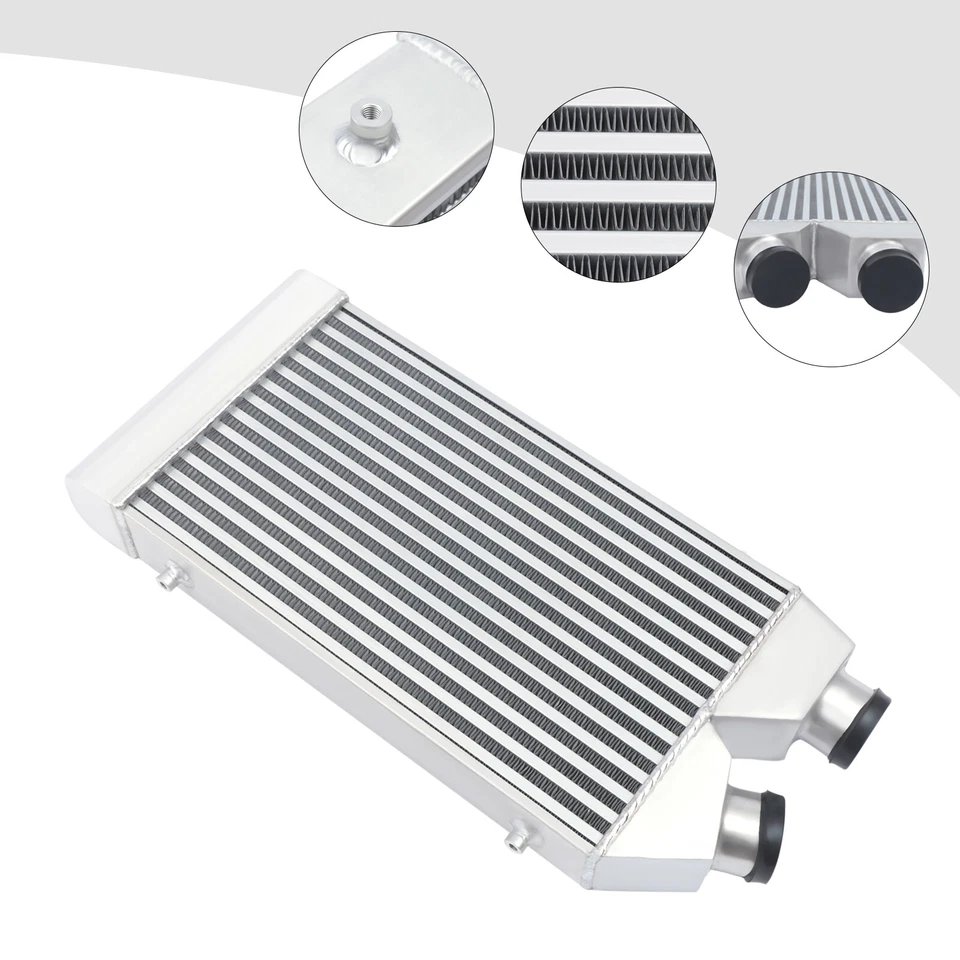  	2.5" Same Side Turbo Front Mount Alumiunum Intercooler For All Cars and Trucks Foto 3 de 4