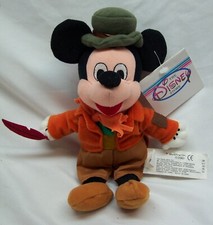 Disney Store MICKEY MOUSE AS BOB CRATCHIT 10" BEAN BAG STUFFED ANIMAL NEW