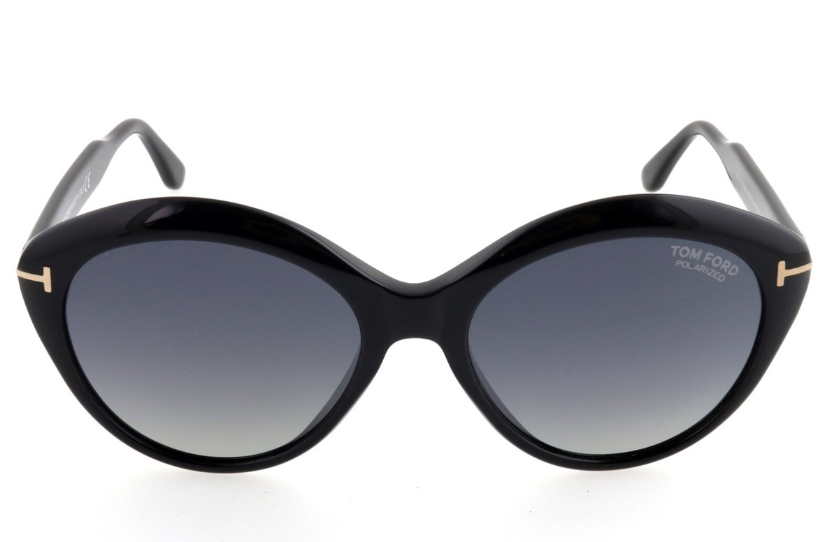 TOM FORD TF763 01D Maxine 56mm Black Polarized Sunglasses  display picture 1