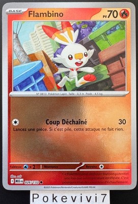 Pokemon Karte Flambino 026/132 Reverse ME01 Mega Evolution MEG FR NEU