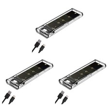 3X M.2 NGFF Dual Protocol SSD Case USB Type C 10Gbps PCI-E M2 SSD9877