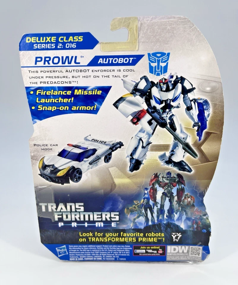 Transformers Prime Autobot Prowl Deluxe Beast Hunters - Hasbro 2013 MISB - Imagem 3 de 4