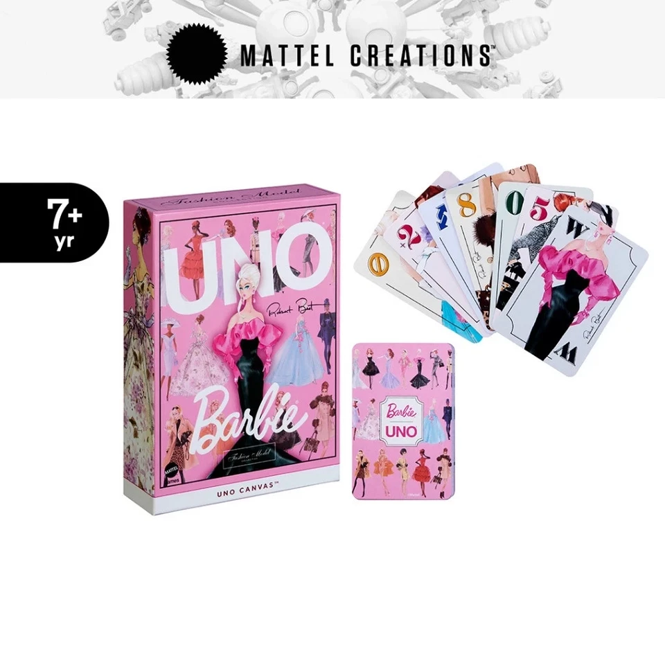 UNO Canvas Barbie Fashion Model Collection Deck Robert Best Card Game 2025 - Image 4 of 4