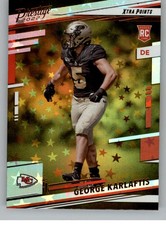 2022 Prestige Xtra Points Astral #336 George Karlaftis RC - Rookie Card ID:70993. rookie card picture