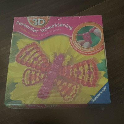 Ravensburger 3D Perlen-Kreativset Schmetterling aus Kunststoff, mehrfarbig
