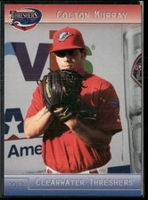 Colton Murray 2012 Clearwater Threshers Team Set Card