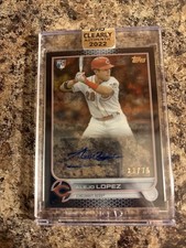 Alejo Lopez 2022 Topps Clearly Authentic Auto /75 Acetate
