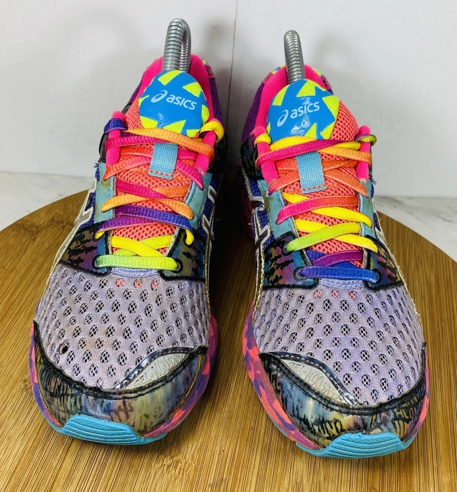Zapato para correr Asics Gel-Noosa Tri 8 para mujer talla 7 púrpura rosa T356N triatlón VER FOTO Foto 2 de 4