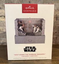 Hallmark 2024 Star Wars Shut Down the Garbage Mashers A New Hope Ornament NIB