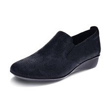 Revere Women's Jamaica Leather Loafer Black Angle