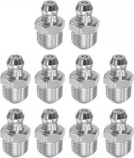 304 Stainless Steel Straight Grease Fitting 1/8-28Inch Thread Hydraulic Grease F