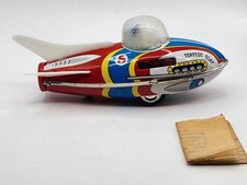Vtg MF923 Cosmic Torpedo Boat Submarine Tin Litho Friction  Spark Working B1