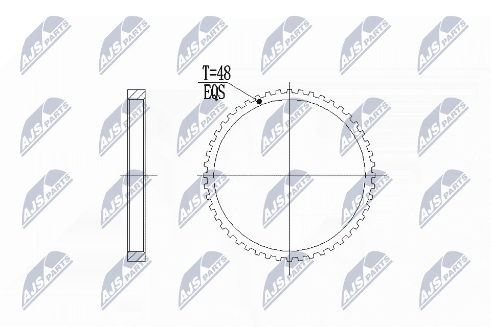 ABS pulse transmitter ring Front Axle both sides Steel NZA-VV-002 NTY for VOLVO - Image 14