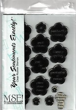 My Sentiments Exactly Clear Rubber Stamps Alphabet Collection