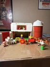 Vintage 1980s Fisher Price Family Play Farm 915 Little People Barn & Animals