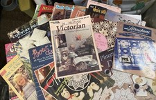 Assorted Vintage Macrame/Crochet Pattern Magazines/Booklets 70 s Lot Of 25 L K
