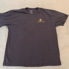 Hang Ten Shirt Mens 2XL Navy Graphic Surf Ocean Sunset Short Sleeve Tee T-Shirt