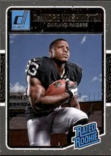 DeAndre Washington 2016 Donruss #363 RC Oakland Raiders